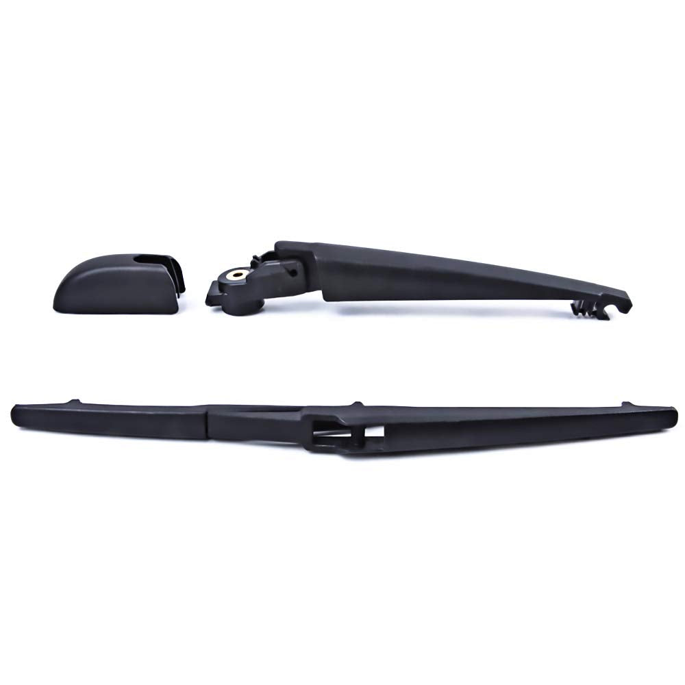 Rear Wiper Arm Blade, for 2006-2012 Toyota RAV4, 2009-2013 Matrix, 2008-2013 Highlande - MIKKUPPA Back Windshield Wiper Assembly Replacement - All Season Natural Rubber Cleaning Window