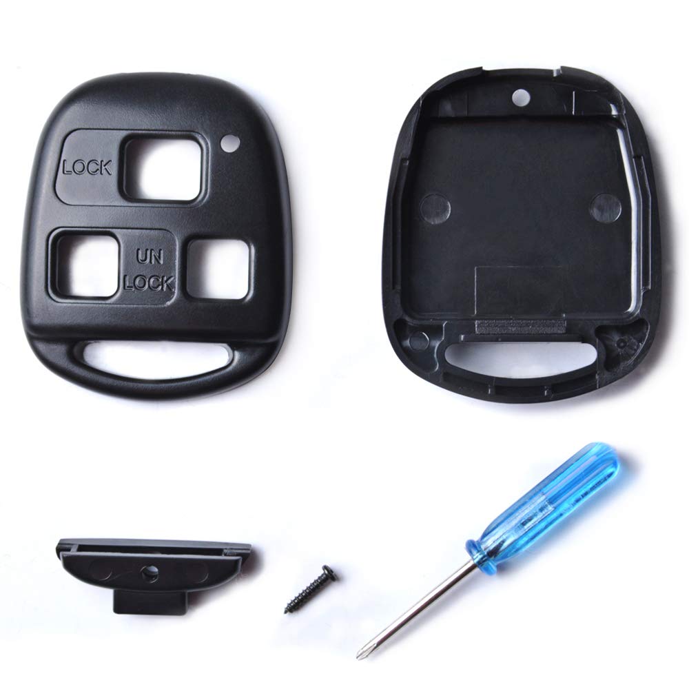 Key Shell Replacement for Lexus - Mikkuppa Key Fob Cover with Screwdriver - Compatible for Lexus HYQ1512V, HYQ12BBT