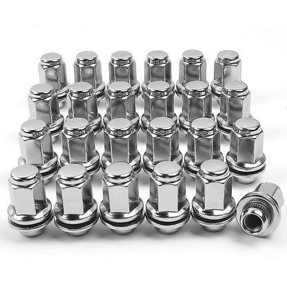 MIKKUPPA 24pcs M12X1.5 Mag Lug Nuts - 1.87" (47mm) Height 13/16" Hex Replacement for Toyota Tacoma 4Runner FJ Cruiser Lexus GX