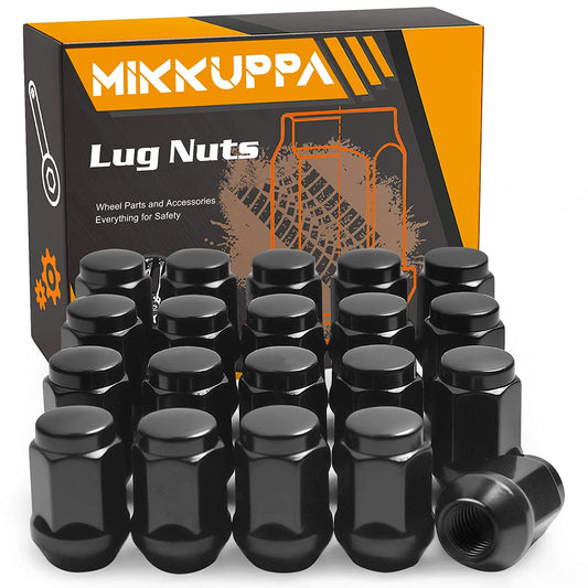 MIKKUPPA M12x1.5 Lug Nuts - Replacement for 2006-2019 Fusion, 2000-2019 Focus, 2001-2019 Escape Aftermarket Wheel - 20pcs Black Closed End Lug Nuts