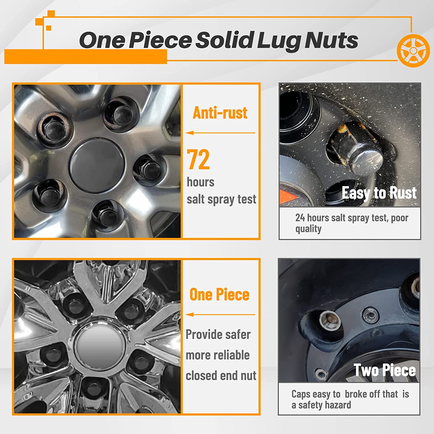 Solid deals lug nuts