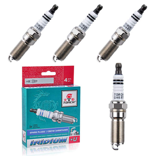 Iridium Spark Plug - 12620540 for GMC Acadia, Mazda CX-9, Ford F150, Chevy Impala, Replacement OEM# LTR6IX-11, 6509 - pack of 4