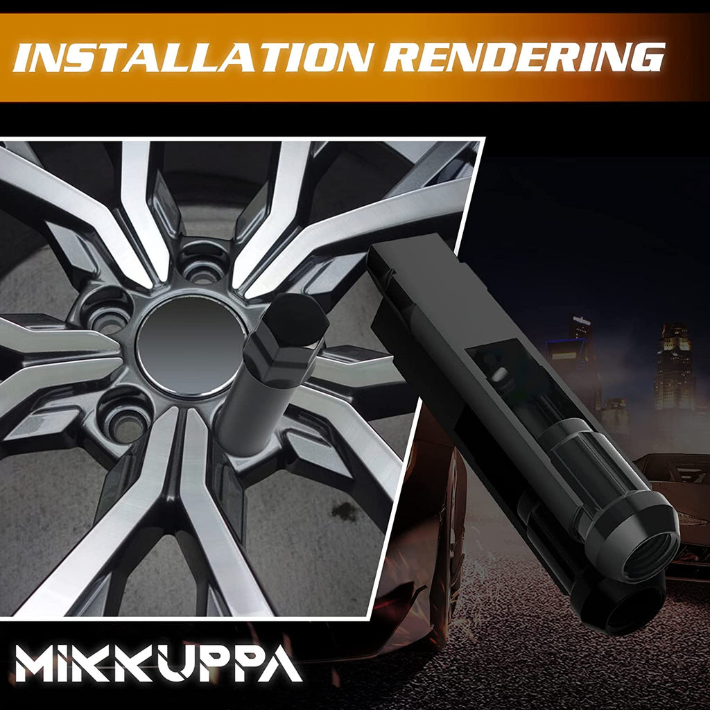MIKKUPPA 6 Point Spline Lug Nuts Tuner Socket Key Tool - with 3/4 inch