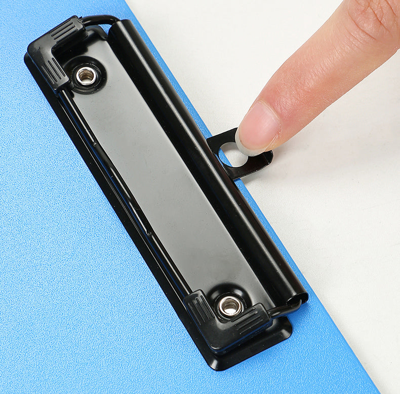 SWOMAX A4 Folder Board Writing Board Plastic Clip Cardboard Menu Clip Office Supplies Wholesale Bill Clip Storage Clip Multifunctional Black Writing Splint